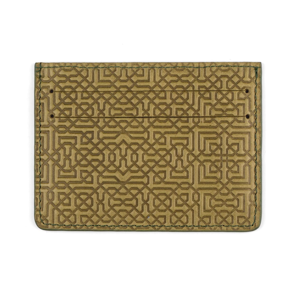 Green Leather Cardholder Garnata