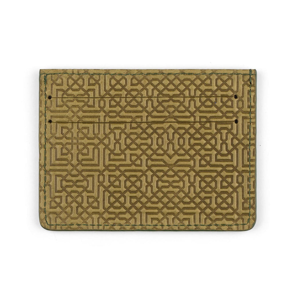 Green Leather Cardholder Garnata