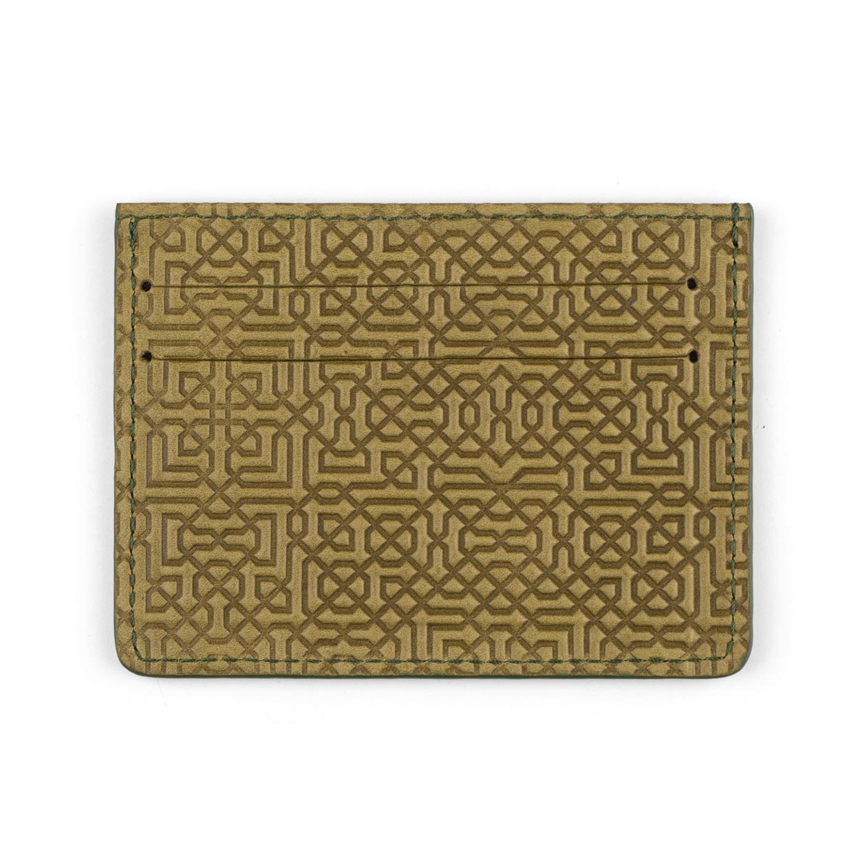 Green Leather Cardholder Garnata