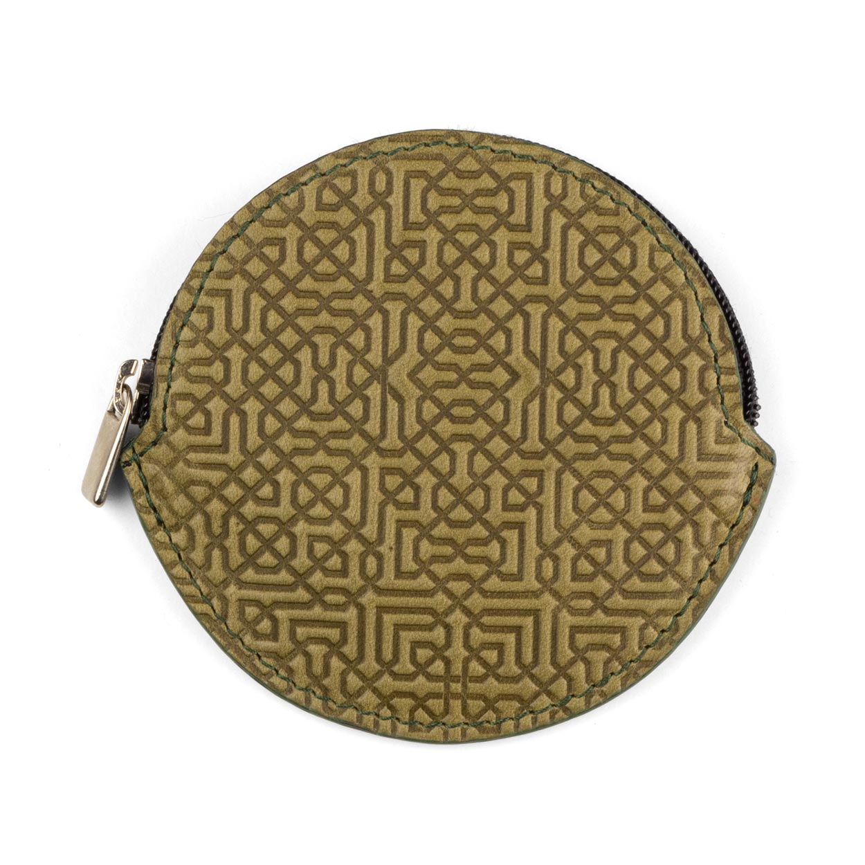 Green Leather Coin Purse Garnata