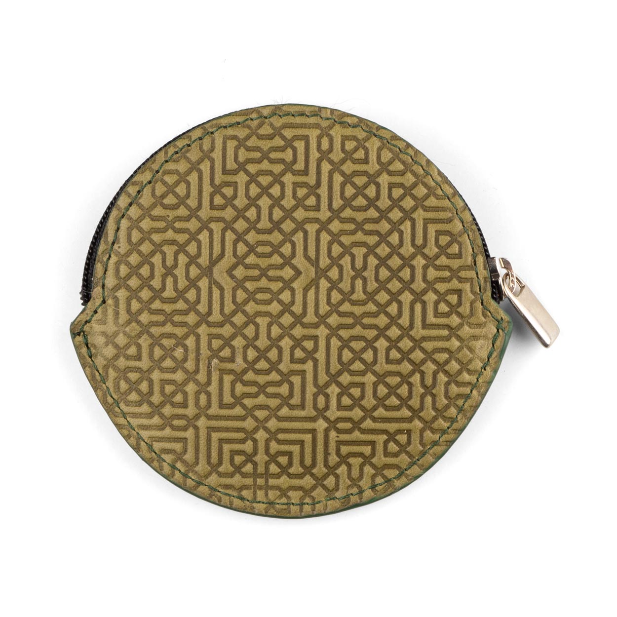 Green Leather Coin Purse Garnata