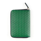 Green Small Leather Wallet Embossed