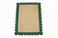 Green Scallop Braided Jute Rug