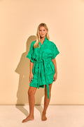 K. Juliet Green Cotton Beach & Bathrobe