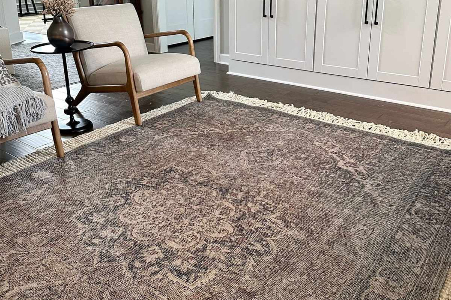 Greenpoint Dusty Blue Washable Rug