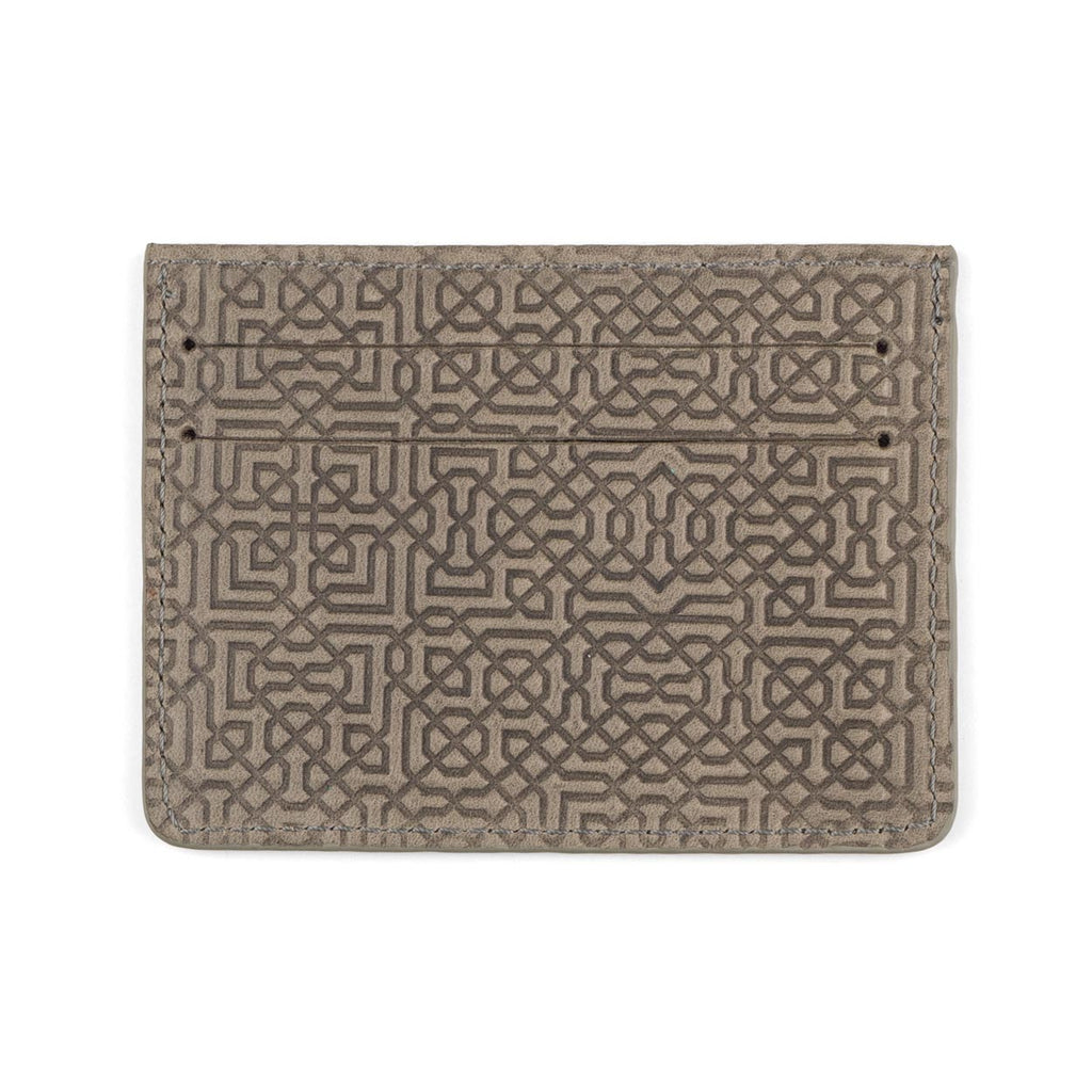 Grey Leather Cardholder Garnata