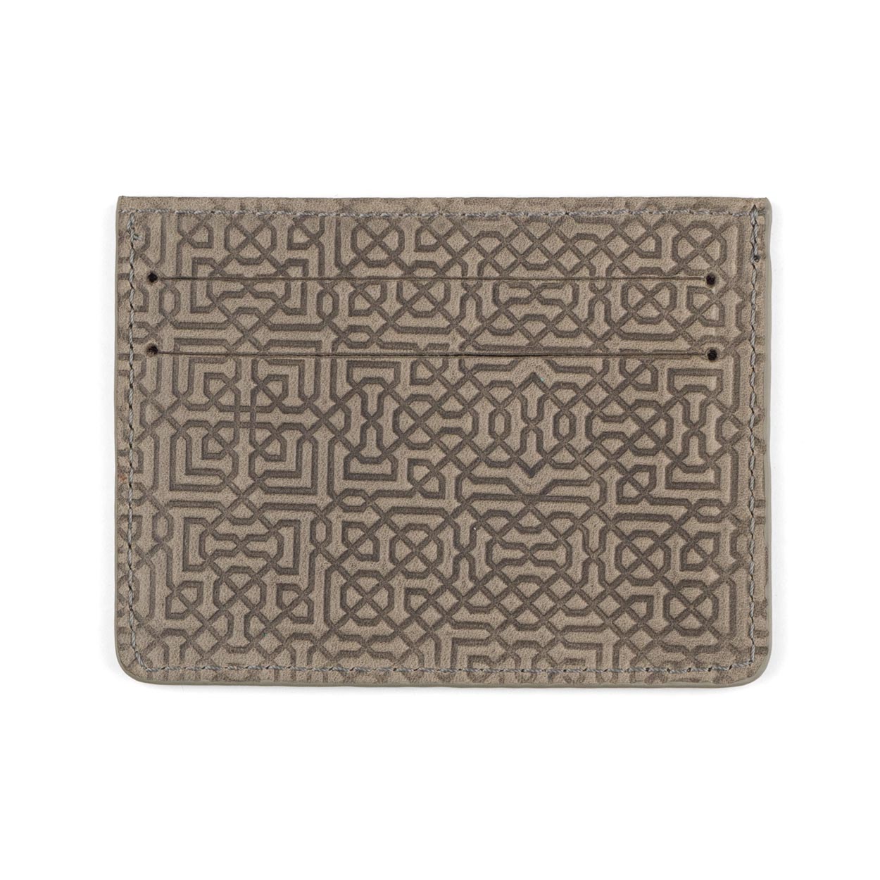 Grey Leather Cardholder Garnata