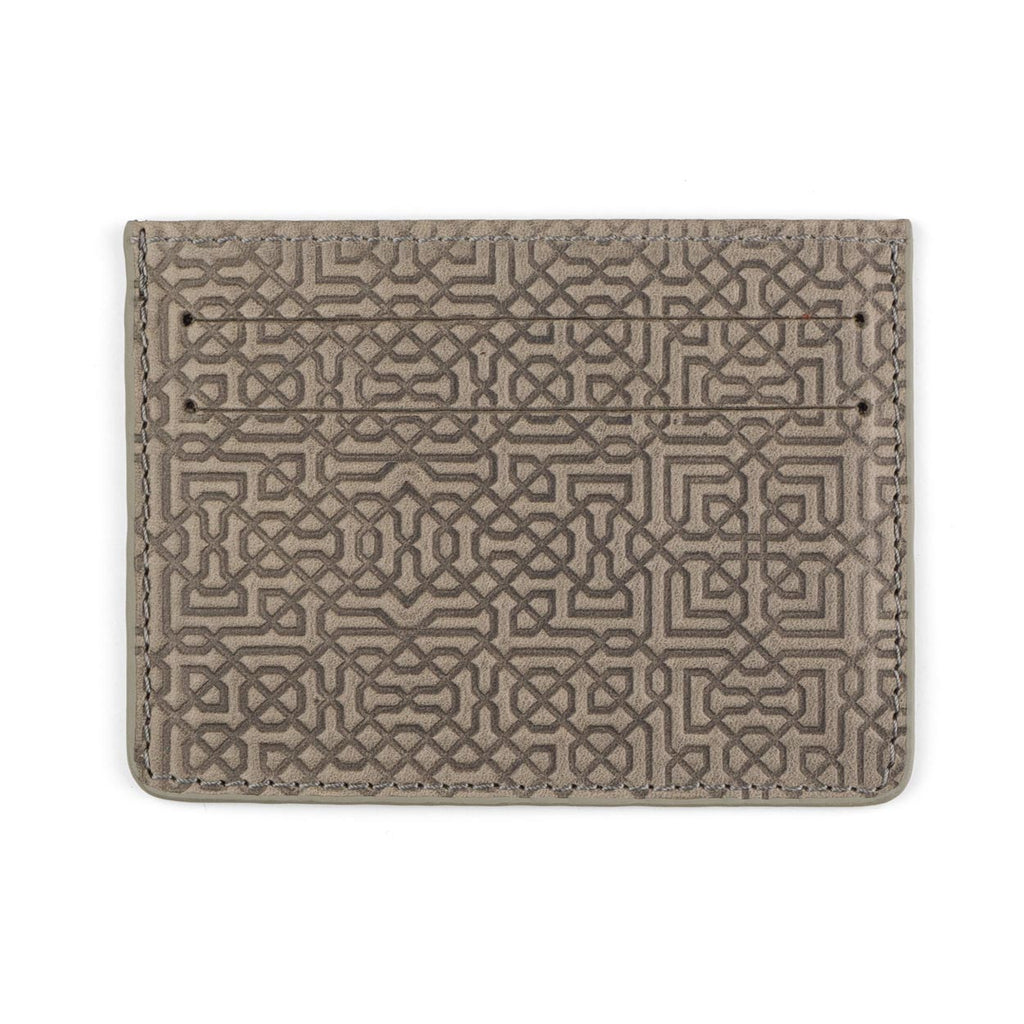 Grey Leather Cardholder Garnata