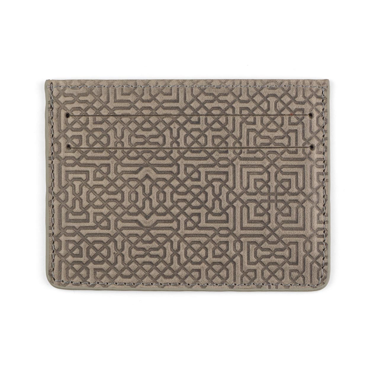 Grey Leather Cardholder Garnata