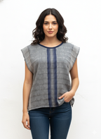 BLUSA DESHILADA BARRAS