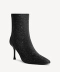 Starlight Pointed Toe Heeled Ankle Boot - Black / US 7 | EU 37.5 | UK 5