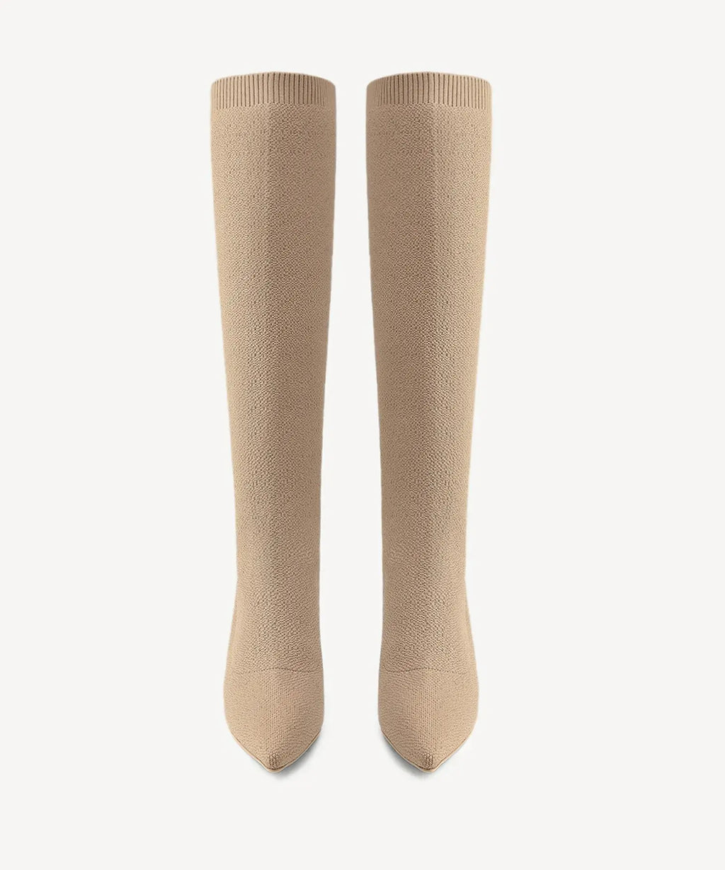 Spectrum Lift Pointed Toe Heeled High Boot - 2X Wide