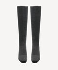 Cozy Woven Square Toe Block Heel High Boot
