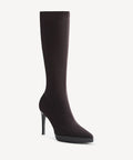 Moodboots Pointed Toe Platform High Boot - Coffee / US 8 | EU 39 | UK 6