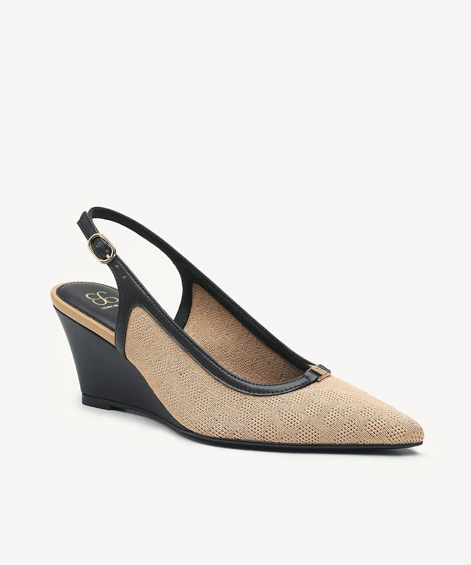 BreezeLift Pointed Toe Wedge Slingback - Apricot / US 9 | EU 40 | UK 7
