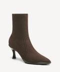 BelleVoyage Warm-Lined Pointed Toe Stiletto Ankle Boot - Coffee / US 5 | EU 35 | UK 3