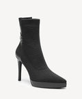 SassyMove Pointed Toe Soles Ankle Boot - Ultra Warm - ThermoWarm / Black / US 6.5 | EU 37 | UK 4.5