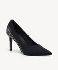 SerpentChic Pointed Toe Heeled Pump - Black / US 8 | EU 39 | UK 6