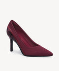 SerpentChic Pointed Toe Heeled Pump - Burgundy / US 6 | EU 36.5 | UK 4