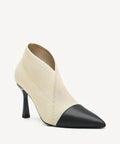 EchoStep Vivid Vogue Stiletto Ankle Boot - White/Black / US 10 | EU 41.5 | UK 8