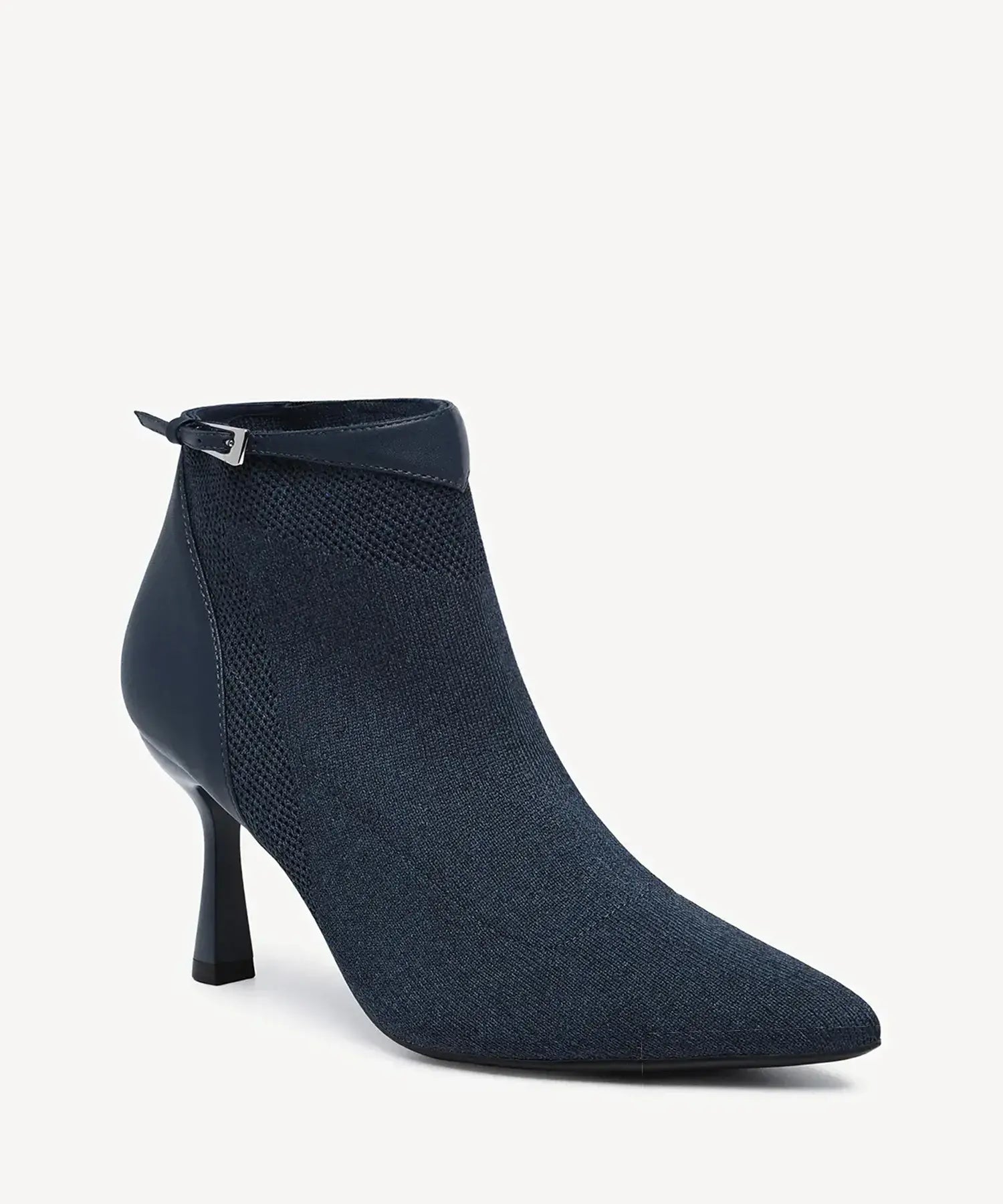 Serene Stiletto Pointed Toe Ankle Boot - Navy Blue / US 6.5 | EU 37 | UK 4.5