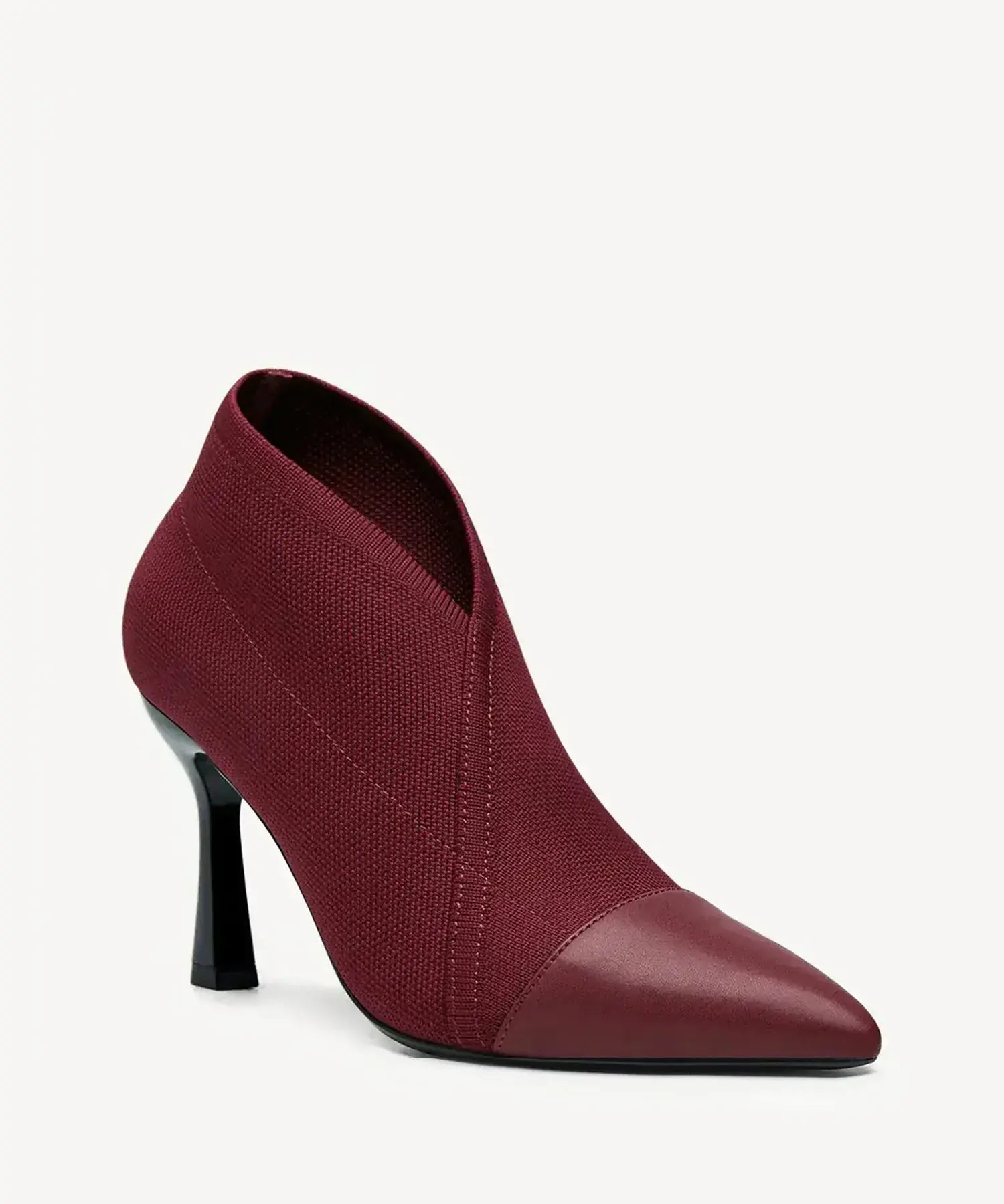 EchoStep Vivid Vogue Stiletto Ankle Boot - Burgundy / US 8 | EU 39 | UK 6