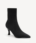 BelleVoyage Minimalist Pointed Toe Stiletto Ankle Boot - Black / US 6 | EU 36.5 | UK 4