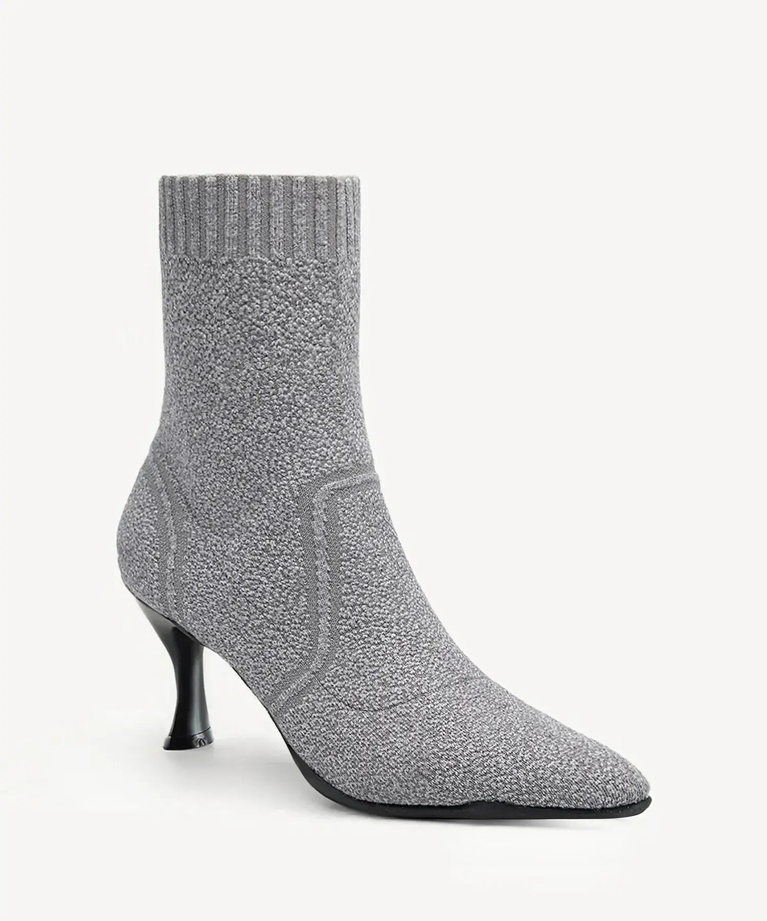 BelleVoyage Minimalist Pointed Toe Stiletto Ankle Boot - Grey / US 8.5 | EU 39.5 | UK 6.5