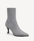 BelleVoyage Minimalist Pointed Toe Stiletto Ankle Boot - Grey / US 12 | EU 44 | UK 10