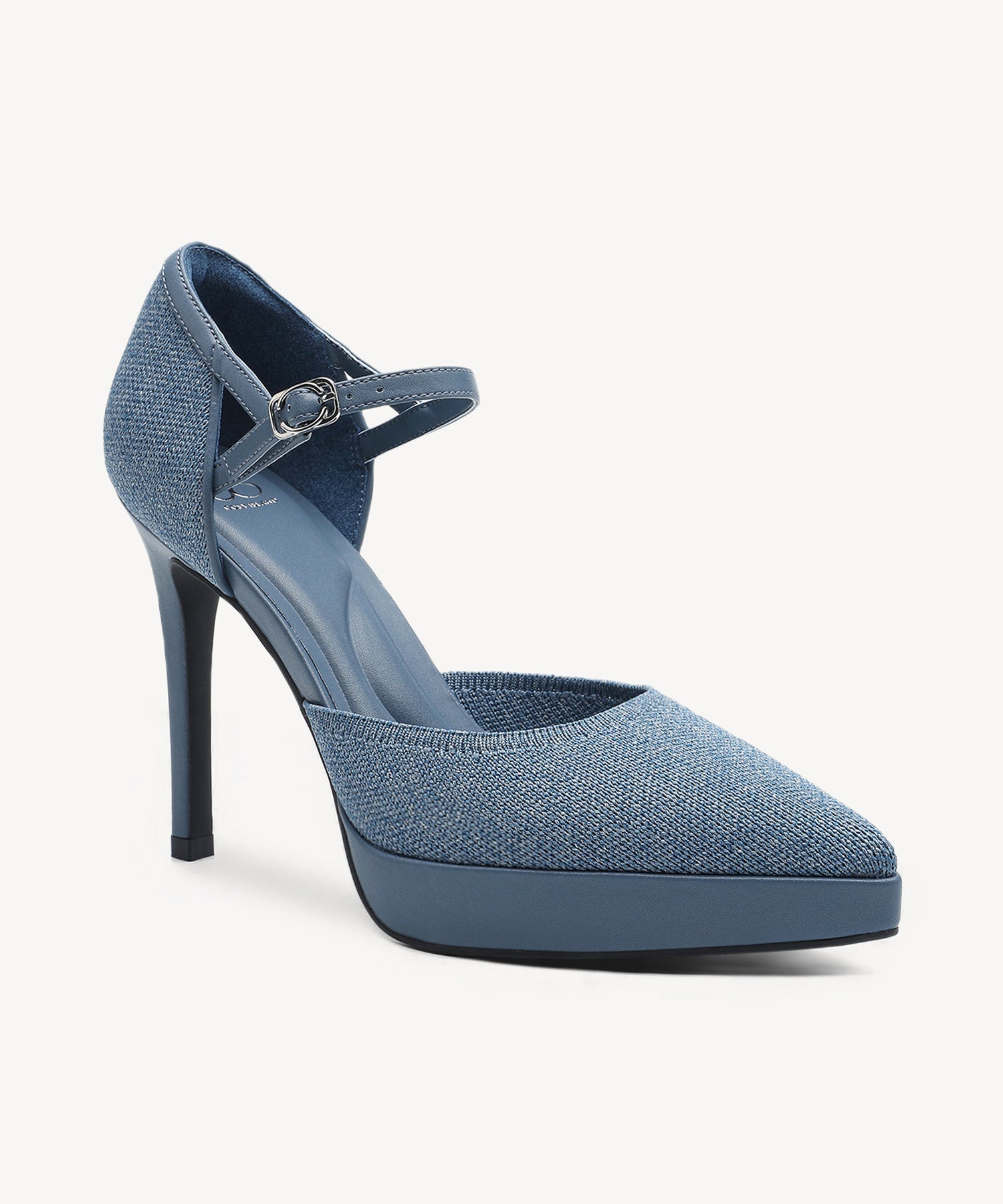 Spotlight Strapped Stiletto Pump - Blue / US 7 | EU 37.5 | UK 5