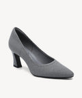 SerenTouch Pointed Toe Heeled Pump - Grey / US 12 | EU 44 | UK 10