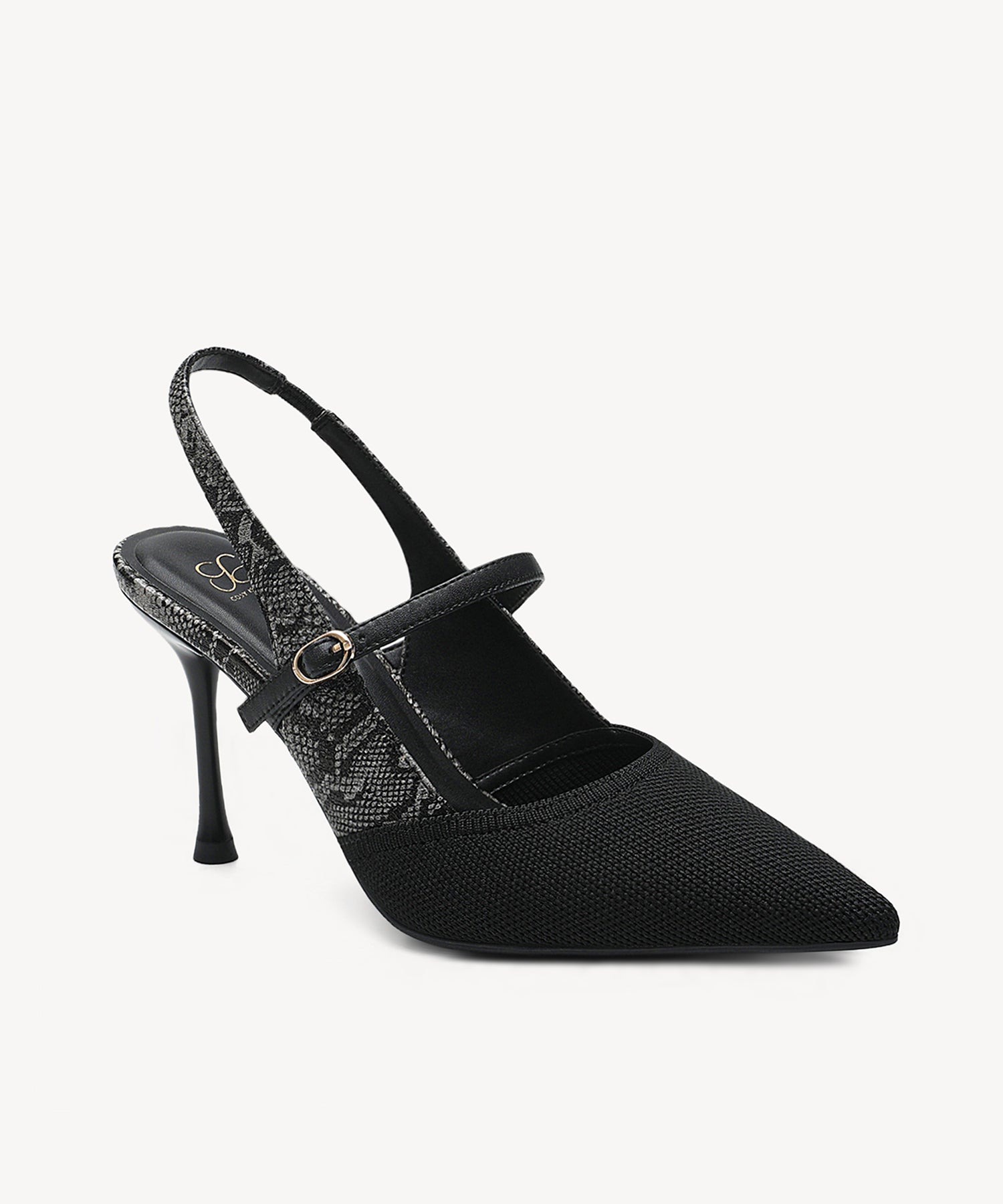 StrikeStep Elegant Stiletto Heeled Slingback - Snake Print / US 8 | EU 39 | UK 6