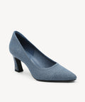SerenTouch Pointed Toe Heeled Pump - Denim Blue / US 7.5 | EU 38 | UK 5.5
