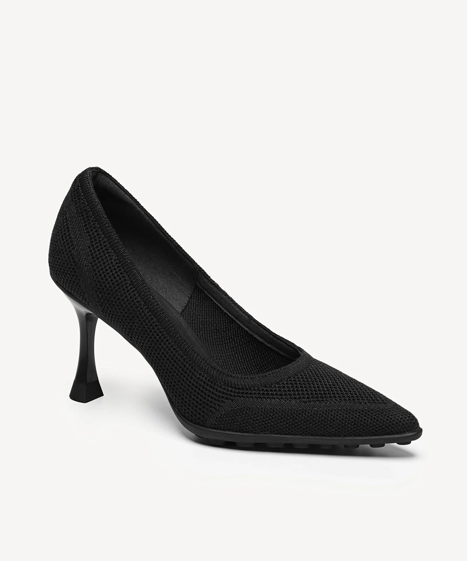 SoftBounce Pointed Toe Stiletto Heeled Pump - Black / US 9 | EU 40 | UK 7