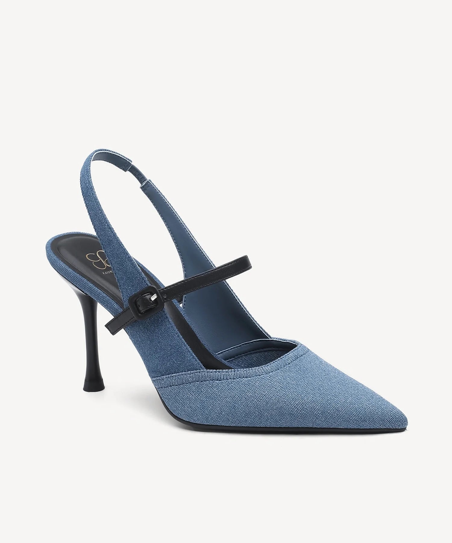 StrikeStep Elegant Stiletto Heeled Slingback - Denim Blue / US 6 | EU 36.5 | UK 4