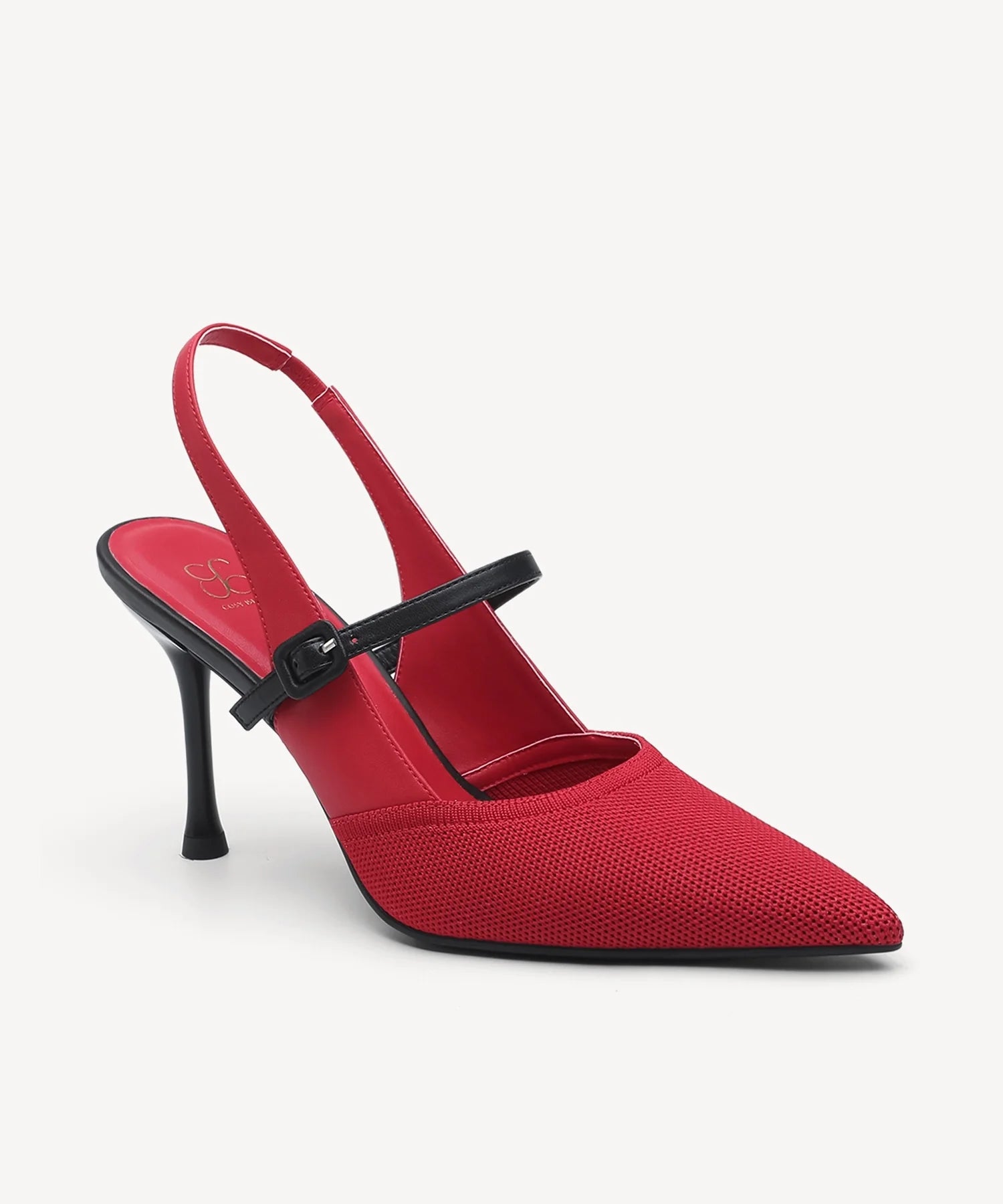 StrikeStep Elegant Stiletto Heeled Slingback - Red / US 9.5 | EU 41 | UK 7.5