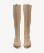 BelleVoyage Minimalist Pointed Toe Heeled Long Boot