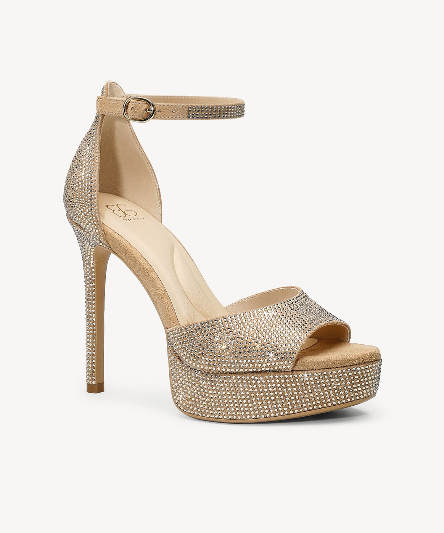 GlimmerRise Strapped Platform Heeled Sandal - Gold / US 8.5 | EU 39.5 | UK 6.5