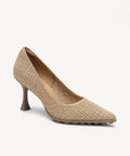 SoftBounce Pointed Toe Stiletto Heeled Pump - Mesh Apricot / US 8 | EU 39 | UK 6