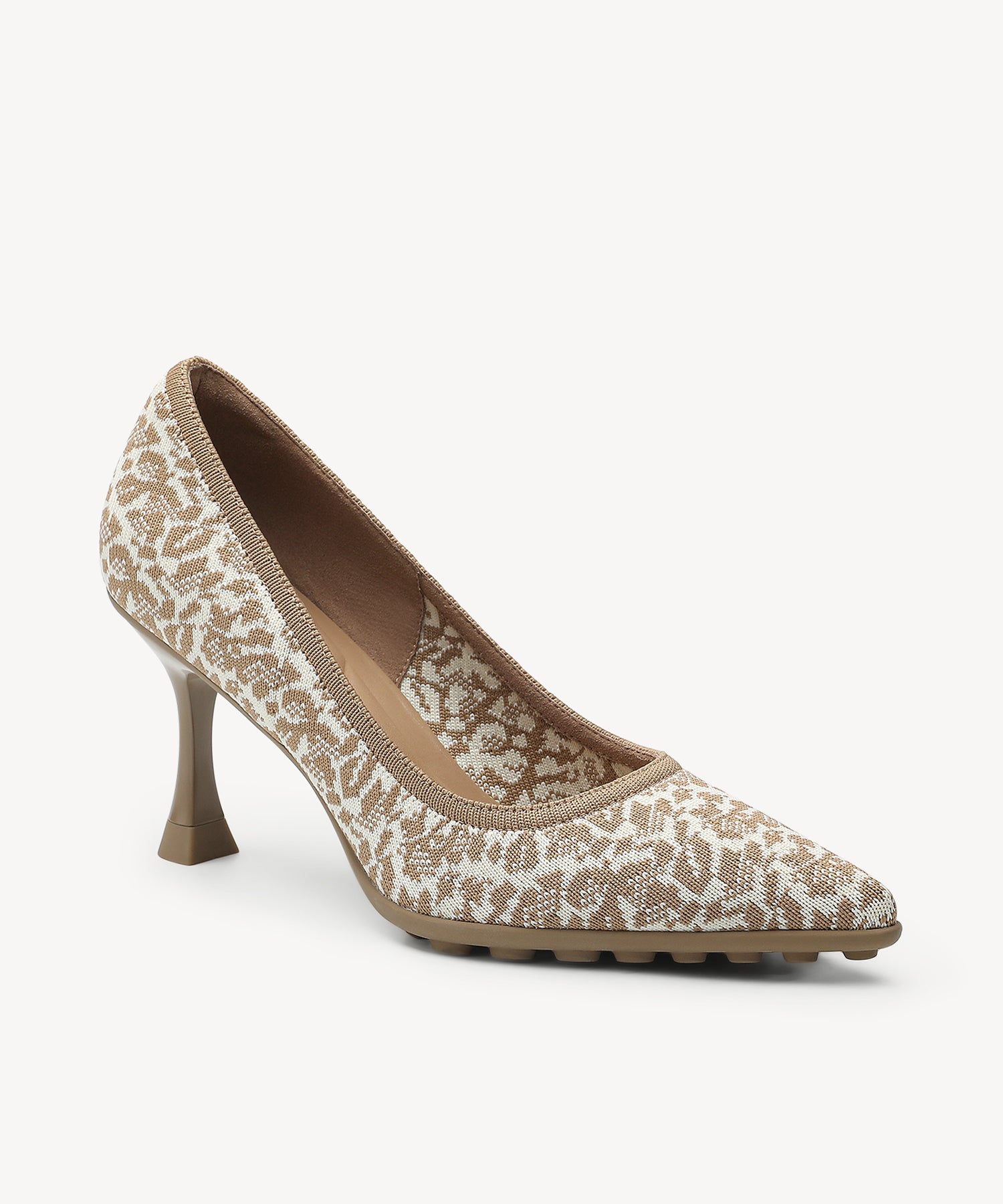 SoftBounce Pointed Toe Stiletto Heeled Pump - Floral Apricot / US 9 | EU 40 | UK 7