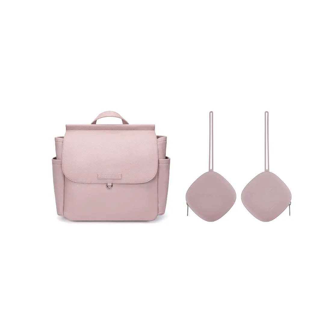 Bolso Maternal Rosa Pálido +Guardachupete Diamond + Cambiador de Regalo Nenina & Co