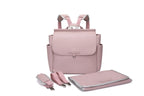 Bolso Maternal Rosa Pálido +Guardachupete Diamond + Cambiador de Regalo Nenina & Co