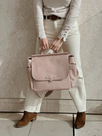 Bolso Maternal Rosa Pálido +Guardachupete Diamond + Cambiador de Regalo Nenina & Co