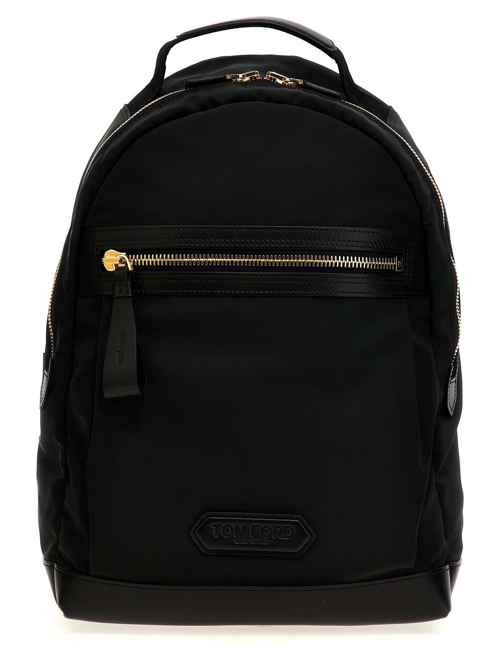 Tom Ford Logo-Embossed Recycled Nylon Backpack — Black