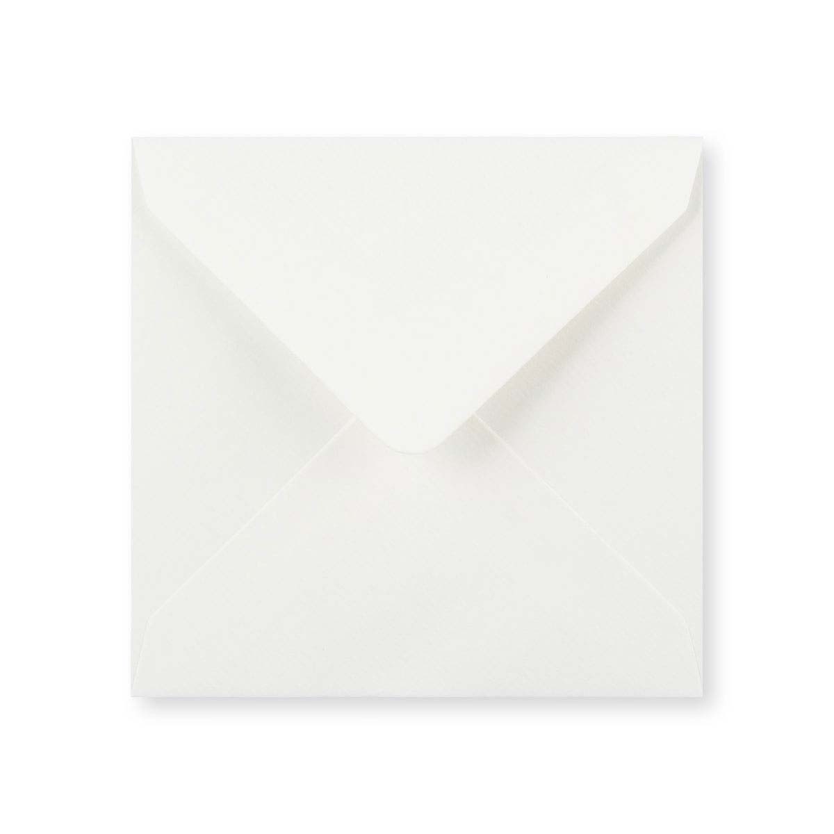 White lightweight laid envelope (90gsm) 130x130 mm