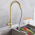 Klaus Smart Touch Kitchen Faucet - Brushed Gold