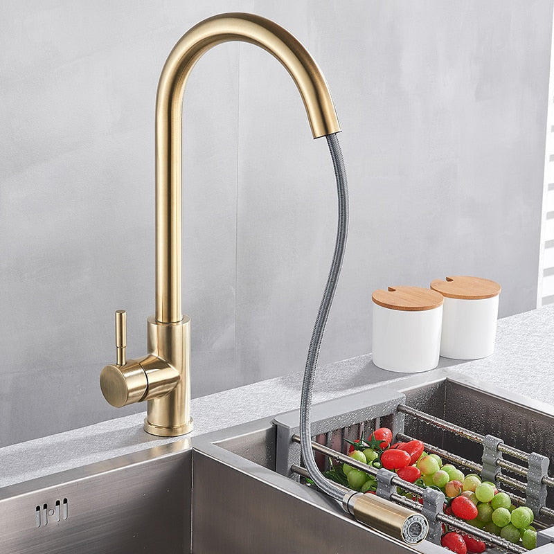 Klaus Smart Touch Kitchen Faucet - Brushed Gold