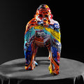 ArtZ® Gorilla Nordic Painted Statue - Graffiti Painted