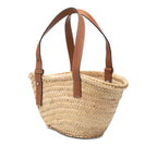 Small Raffia Anagram Basket Tote