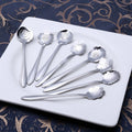 ArtZ® 8-piece Stainless Steel Flower Teaspoon Set - Silver 8 Pieces